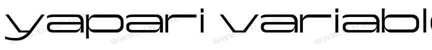 yapari variable tri字体转换